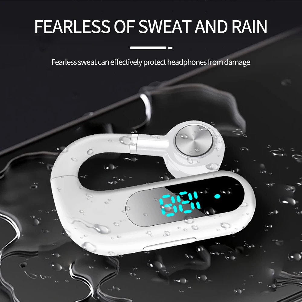 

NEW V29 Wireless Bluetooth Headset With LED Power Display 180° Rotating Noise Cancelling Earphones Handsfree Business Headphone