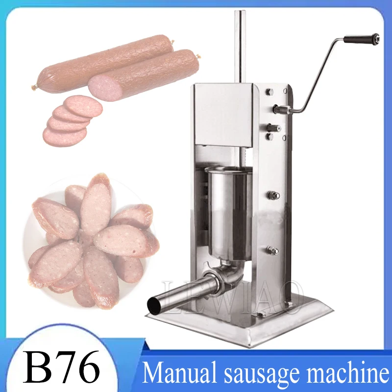 Household Enema Machine Vertical Stainless Steel Enema Machine Commercial Manual Sausage Machine