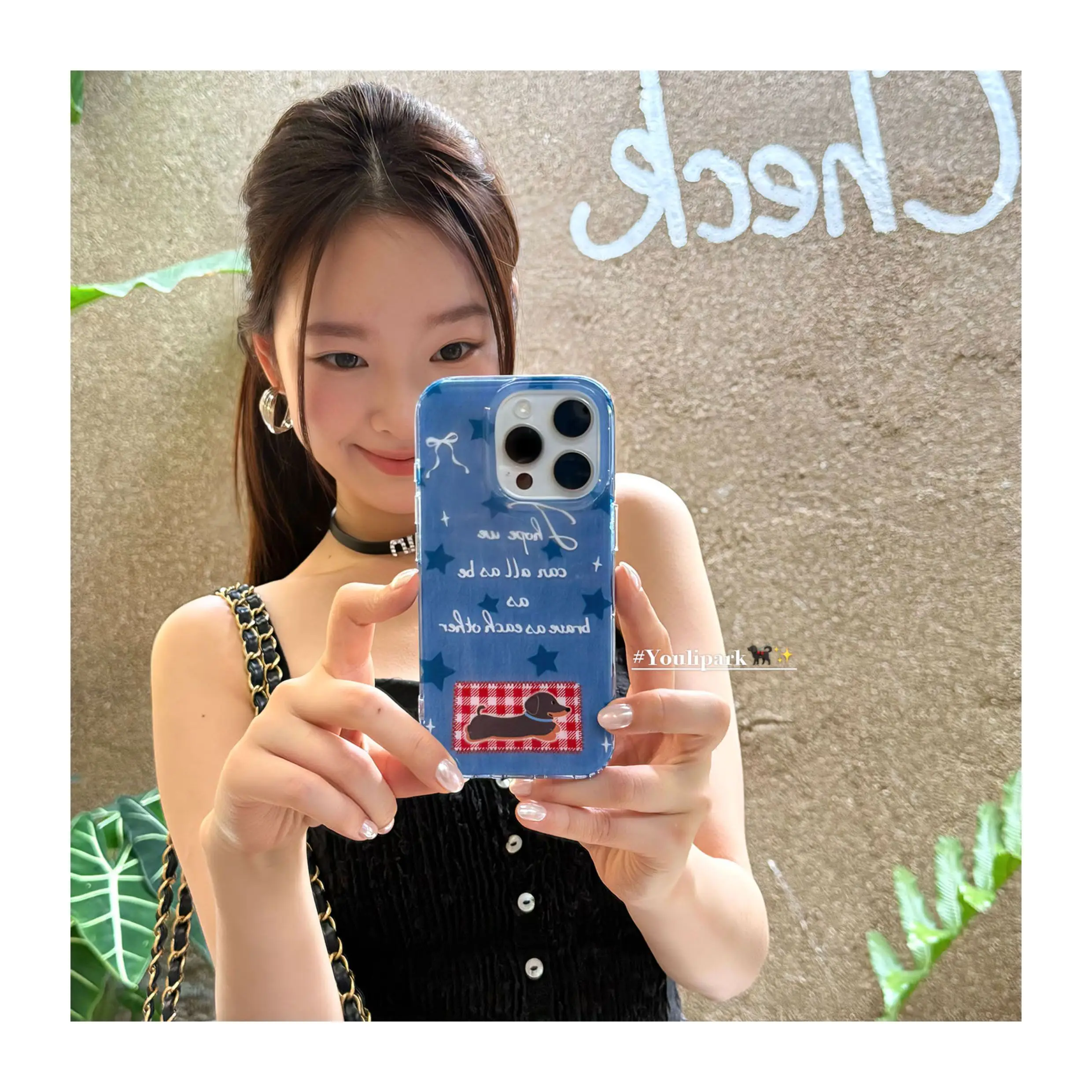 Чехол для телефона Ins Cute Retro Cowboy Blue Star Sausage Dog с рисунком для iPhone 17, AIR 16, 15, 14, 13, 12, 11 Pro Max Y2K, прозрачный черный чехол