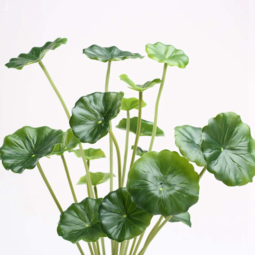 Künstliche Lotusblätter im Topf, Heimdekoration, Outdoor, Valentinstag, Hochzeit, Schwimmbad, Aquatische DIY-Grünpflanze