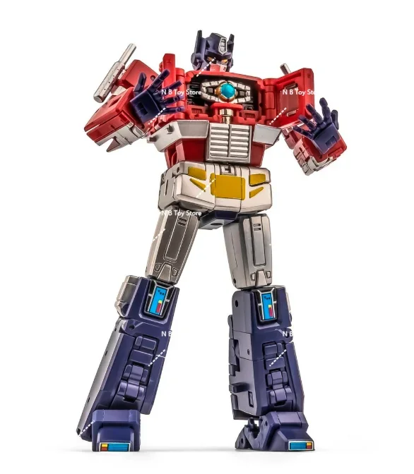 In Stock Newage NA Transformed Toys G1 Optimus Prime H27EX Fine-coated Version with Carriage Action Figures