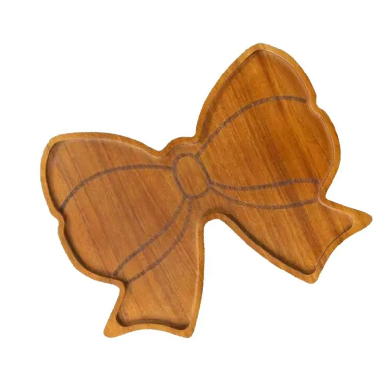 

ABMI-Modern Minimalist Wooden Bow Tie Cutting Board - Original Wood And Brown Colors,