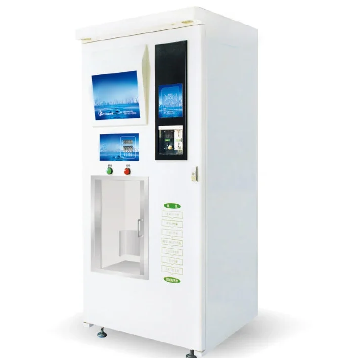 Self-service 400/800/1200GPD Water Vending Machine With Various Payment Cash/Coin/Card/QR Code For Healthy Drinking