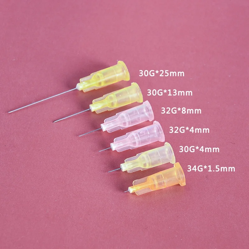 100pcs Ultrafine 30G Needle Painless Beauty Syringes Set Small 4mm 13mm 25mm Korean Eyelid Tools for Pain-Free Injections
