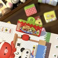 Japanese Cute Cartoon Planner Book Clips Acrylic Lovely Scrapbook Decor Clip School Stationery Supplies 2