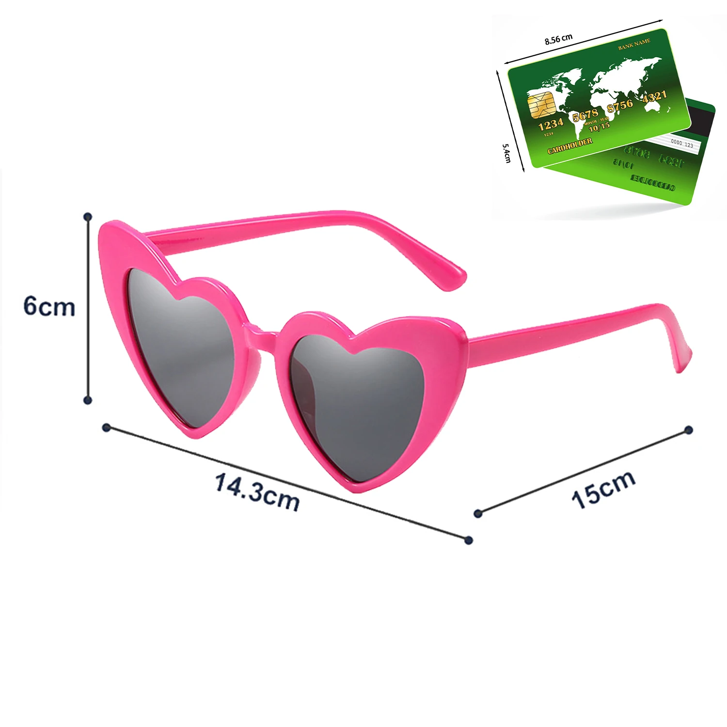 New Heart Shape Special Effect Eyewear Night Sun Glasses Fashion Birthday Party Magic Gift Ins Artifact Light Become Love