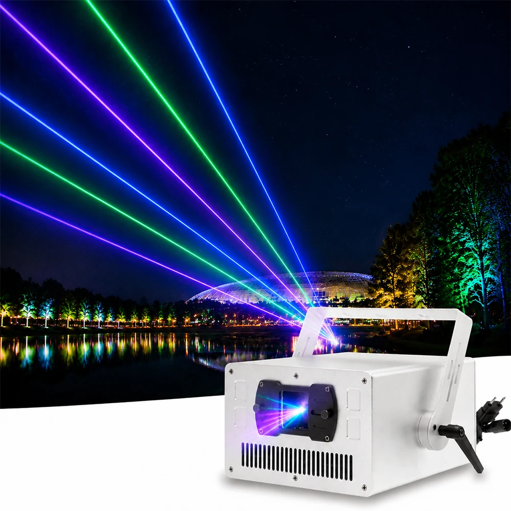 8W RGB Waterproof Laser Light IP54 Outdoor Laser Projector DMX512 Control Stage Lighting for DJ Club Party Event