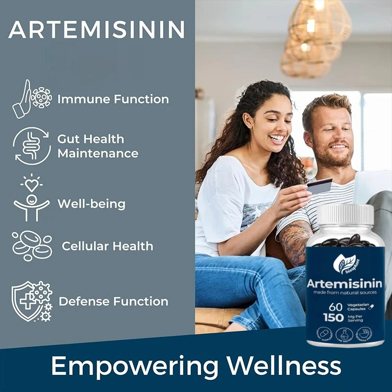 مكمل أرتميسينين 150 مجم - مستخلص من سويت موجورت، 60 كبسولة نباتية للصحة اليومية #3
