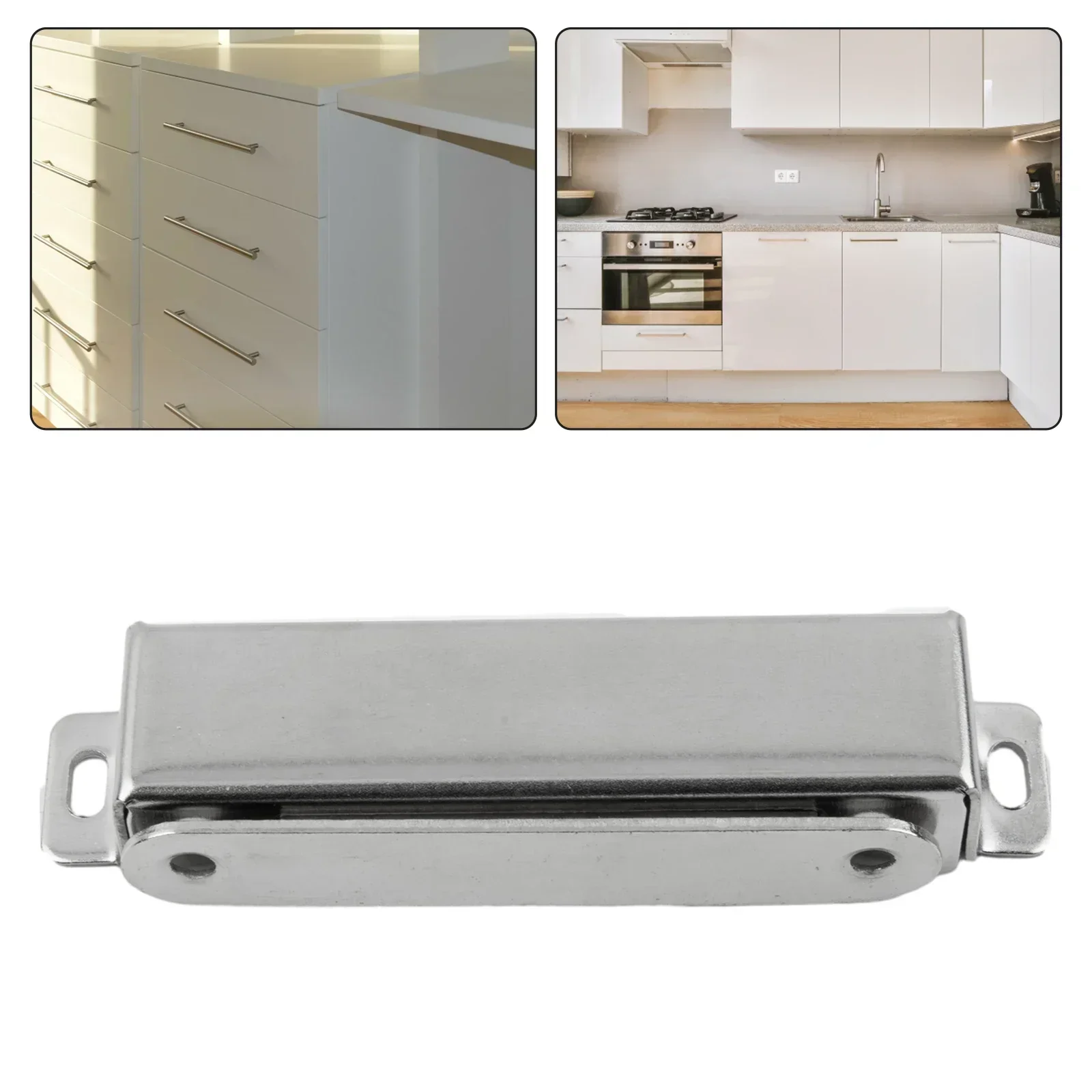 Trava magnética para porta, trava resistente para armário, trava de cozinha com parafusos, ferragens para móveis