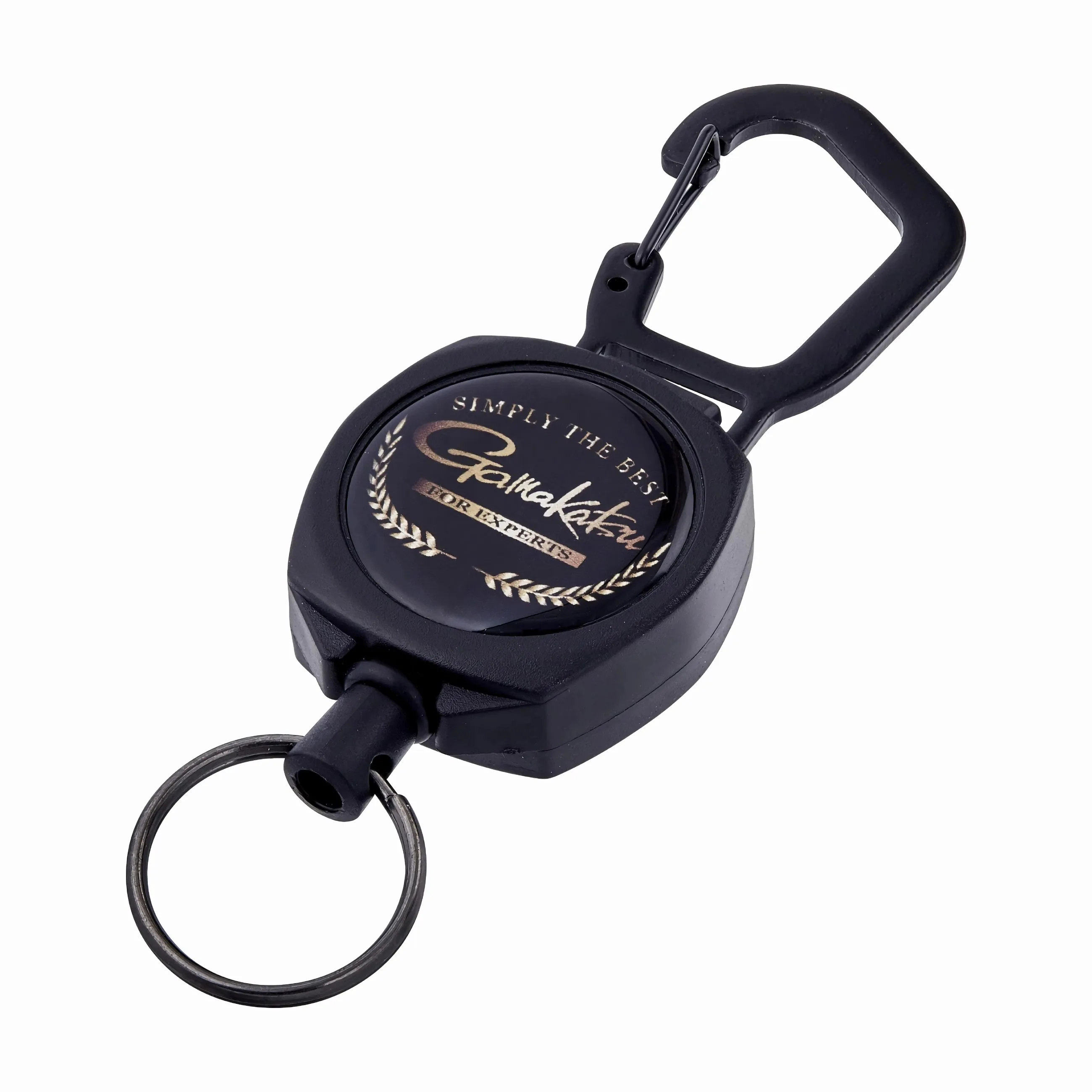 New Gamakatsu Retractable Key Chain Reel Badge Holder Fly Fishing Zinger Retractor Quick Hanging Telescopic Key Fob Fishing Tool