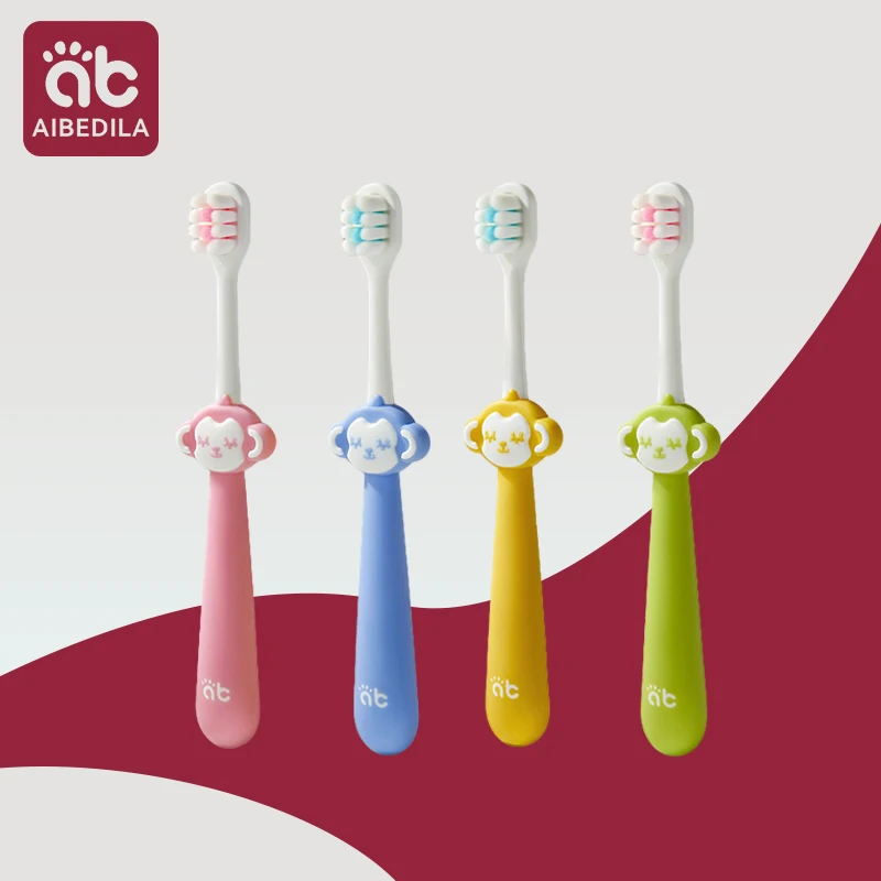 

AIBEDILA детская зубная щетка милая мультяшная зубная щетка для детей с короткой ручкой детская зубная щетка для ухода за зубами 6 шт./компл.
