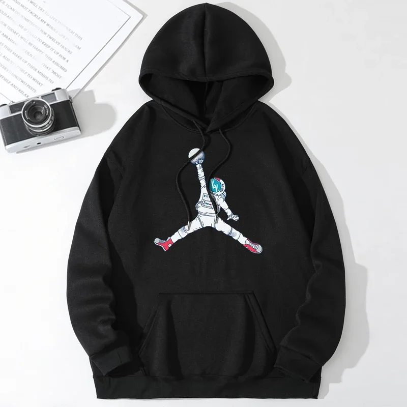 

Spring Autumn Fashion Trend Hoodies Sports Astronaut Printing Men Clothing Men's Hooded Sweatshirt Pullover Casual Design Tops