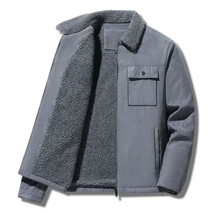 Herbst Winter Valo Wildlederjacke Hot Hot Casual Casual Turn Down College Collusion Lad männliche Solid Jacke Parka Jaches 5xl 4 Hauptverkäufe des Einkommens - №2