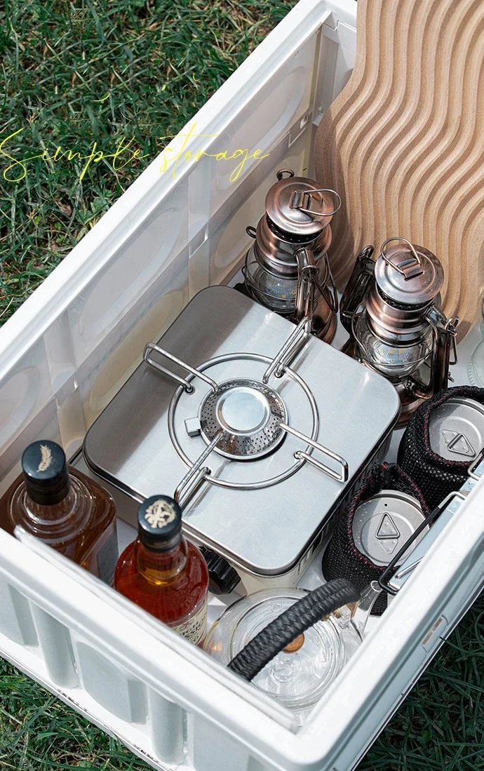 Bruciatori per fornelli da esterno portatili potenti di piccole dimensioni OEM all'ingrosso Cottura barbecue Mini fornello a gas quadrato da campeggio butano