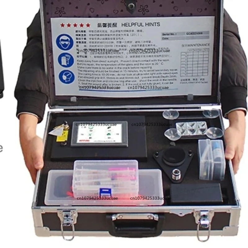 E8 Smart Windshield Repair System: One-Tap Start, Auto Pressure Control, 99% Light Transmittance