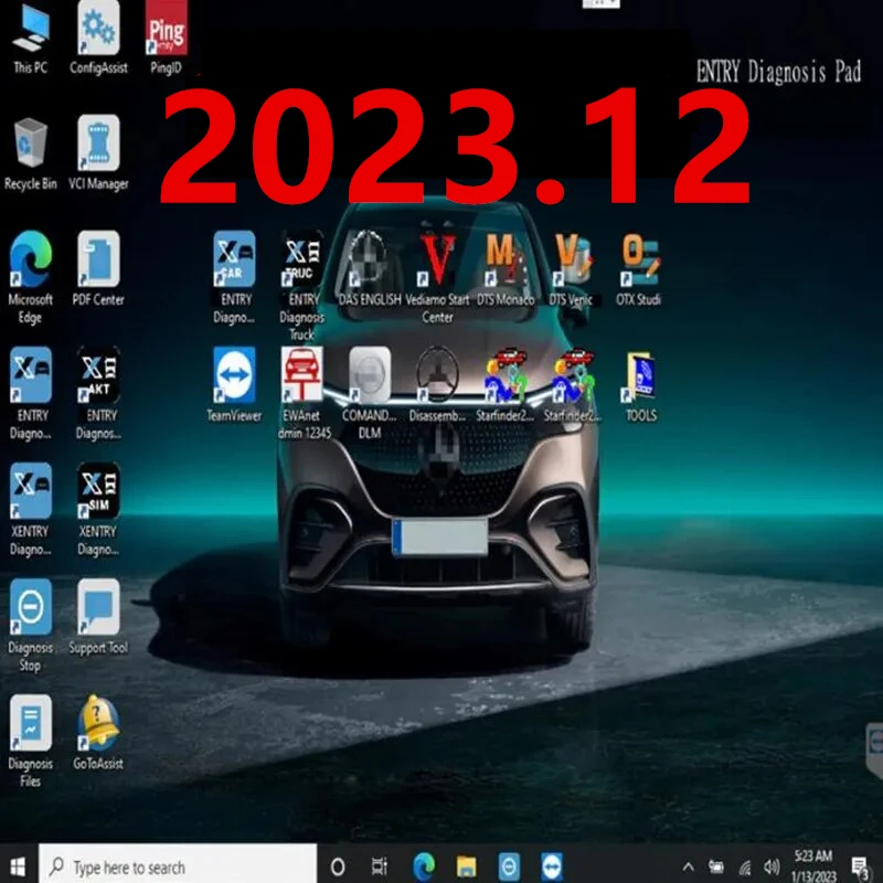 2023.12 Xentry Volledige Software Voor Mb Star C4 Doip C5 C6 Vci Doip Met 512Gb Ssd Xentry Das Wis Epc Starfinder Ewa Vediamos Dts-Mo