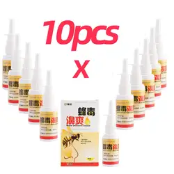 10pc Chinese Traditional Herbal Propolis Nasal Spray Inflammation Sinusitis Cold Dry Itchy Swelling Nose Drops Support Wholesale