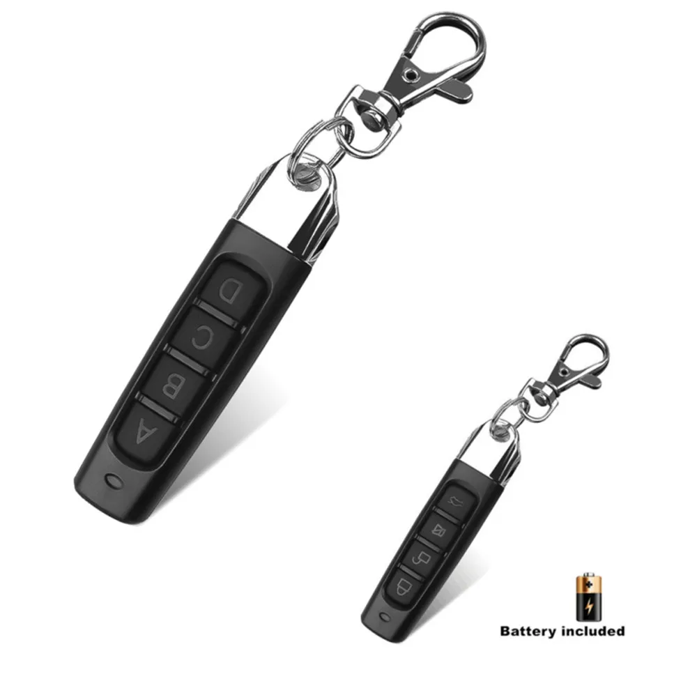 Wireless 433Mhz Remote Control Copy Code Remote Control 4-Channel Electric Clone Door Garage Door Automatic Key Chain