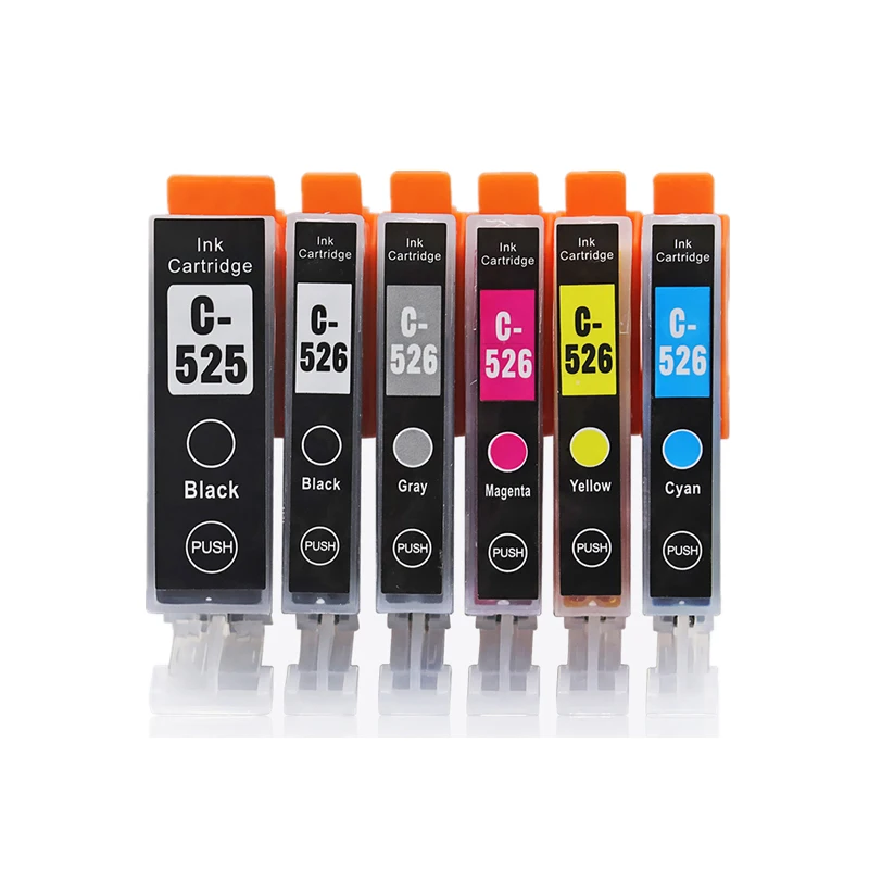 PGI525 PGI-525 CLI-526 For Canon PGI 525 CLI 526 Ink Cartridge For Canon PIXMA iP4850 MG5150 MG5250 MG6150 MG8150 MG5350 MG6250