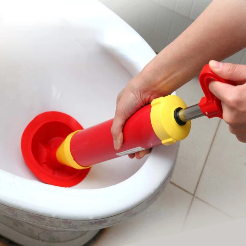 

Toilet Opener Home Daily Bathroom Accessories Air Cylinder Drainage Pipe Opener Stainless Steel+PP Material