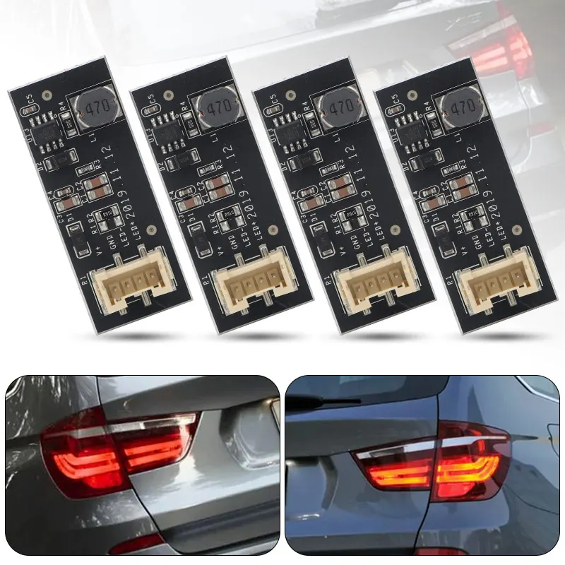 2/4pcs Taillight Driver Module Tail Lights Chip For BMW X3 F25 2011-2017 Plug And Play LED Rear Light Repair Board B003809.2