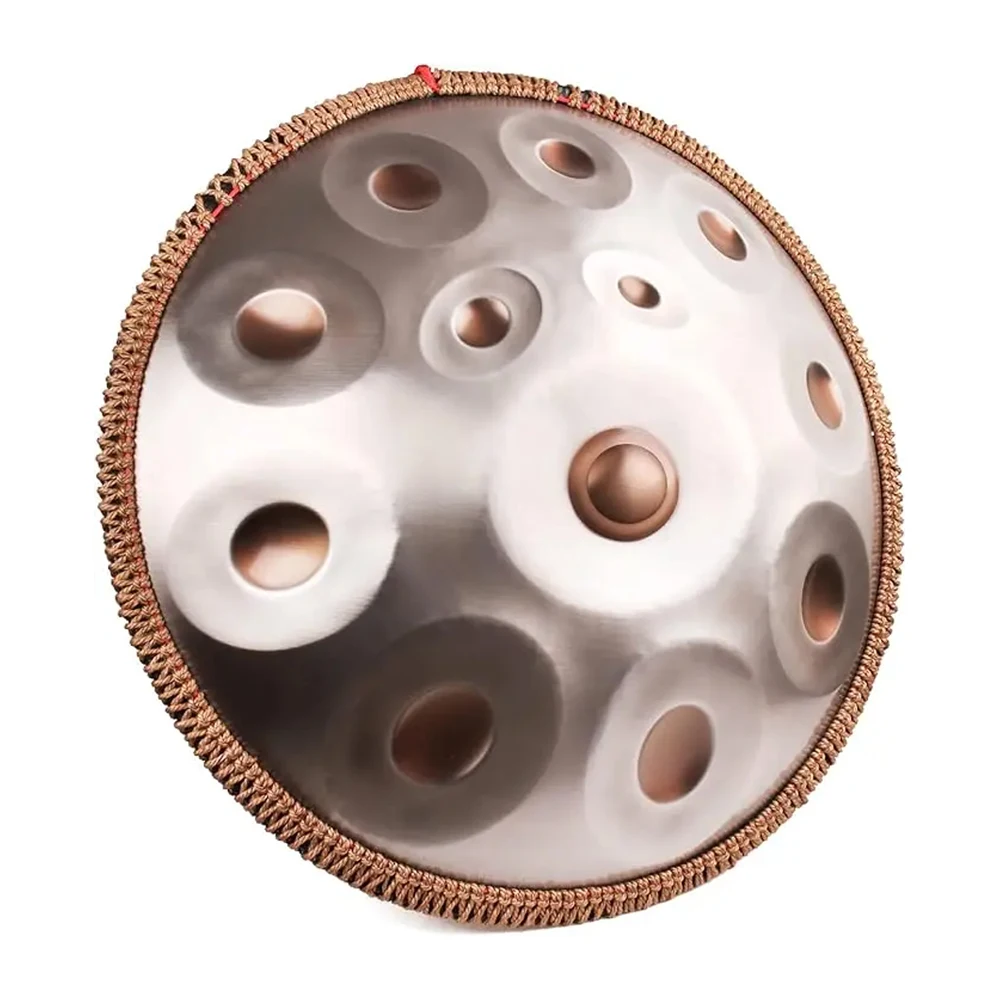 Professional 9/10/12/14 Notes Handpan Drum 22 Inches 440hz in D Minor Steel Percussion Instrument for Performance