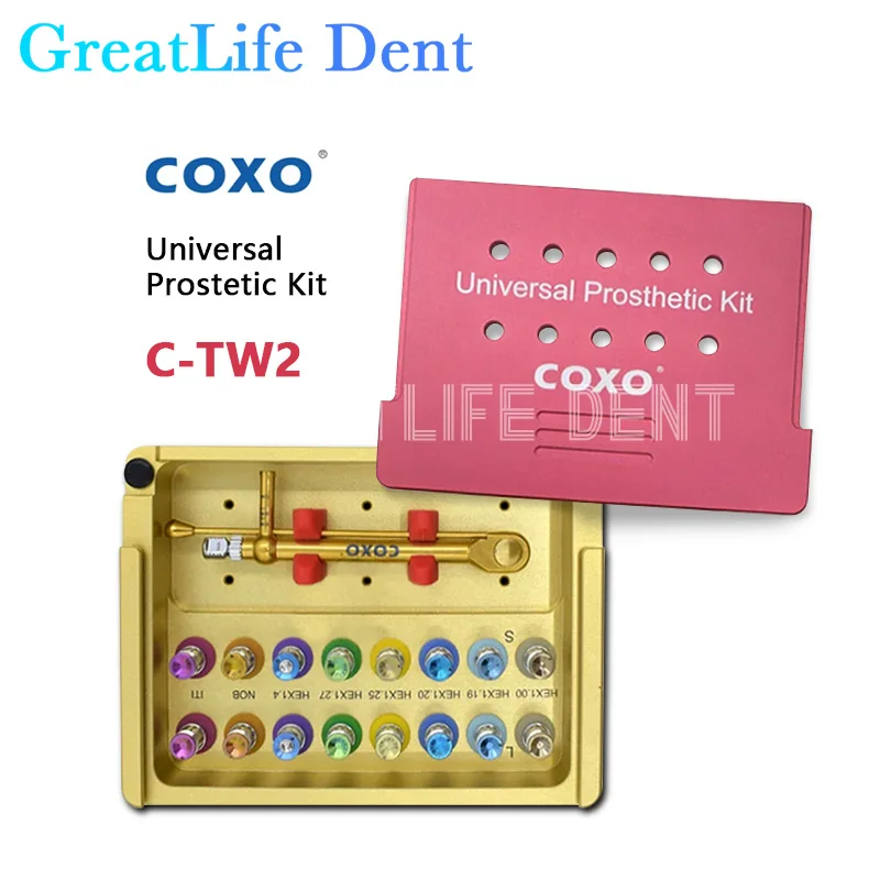 GreatLife Dent COXO C-TW2 Universal Prosthetic Kit Dental Implant System Torque 70N.cm Dentistry Implant Dental Oral Surgery Kit