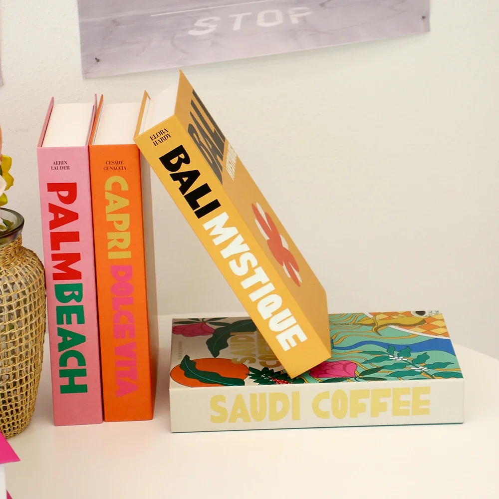 IBIZA CAPRI Fake Books Living Room Decoration Fashion Fake Books for Decoration Coffee Table Ornament Club Hotel Prop Books - Image 5