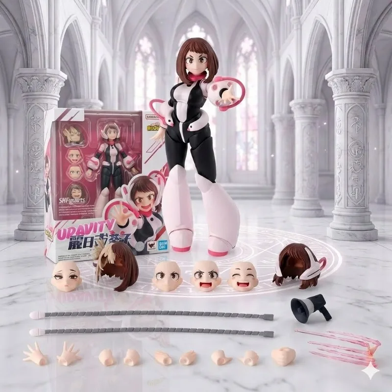 En Stock, 100% Auténtico, Bandai SHF Uraraka Ochako, My Hero Academia, Figuras Articuladas, Nuevo en Stock, Colección de Figuras Articuladas, Regalos