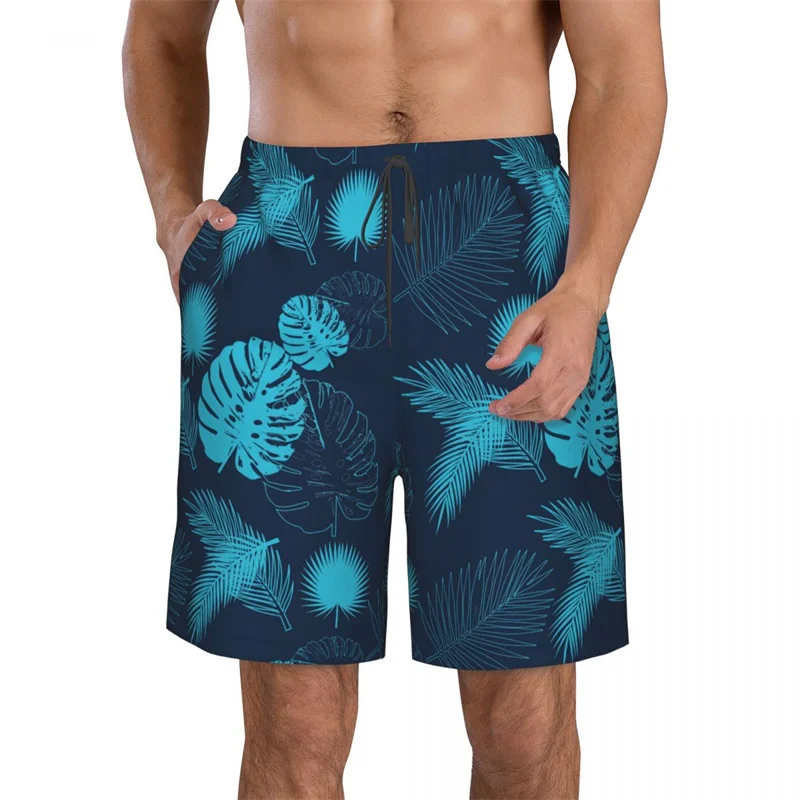 Cartoon 3D Printed Plants Mushroom Beach Shorts Men Summer Surf Board Shorts Swimsuit Cool Street Ice Short Pants Swim Trunks