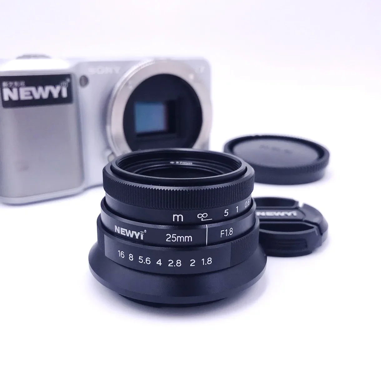 25mm F/1.8 Manual Focus Prime Lens for For Sony E-mount Camera A6500/5100 NEX5 NEX-3 NEX-3N NEX-3R NEX-C3 NEX-F3K NEX-5K NEX-5