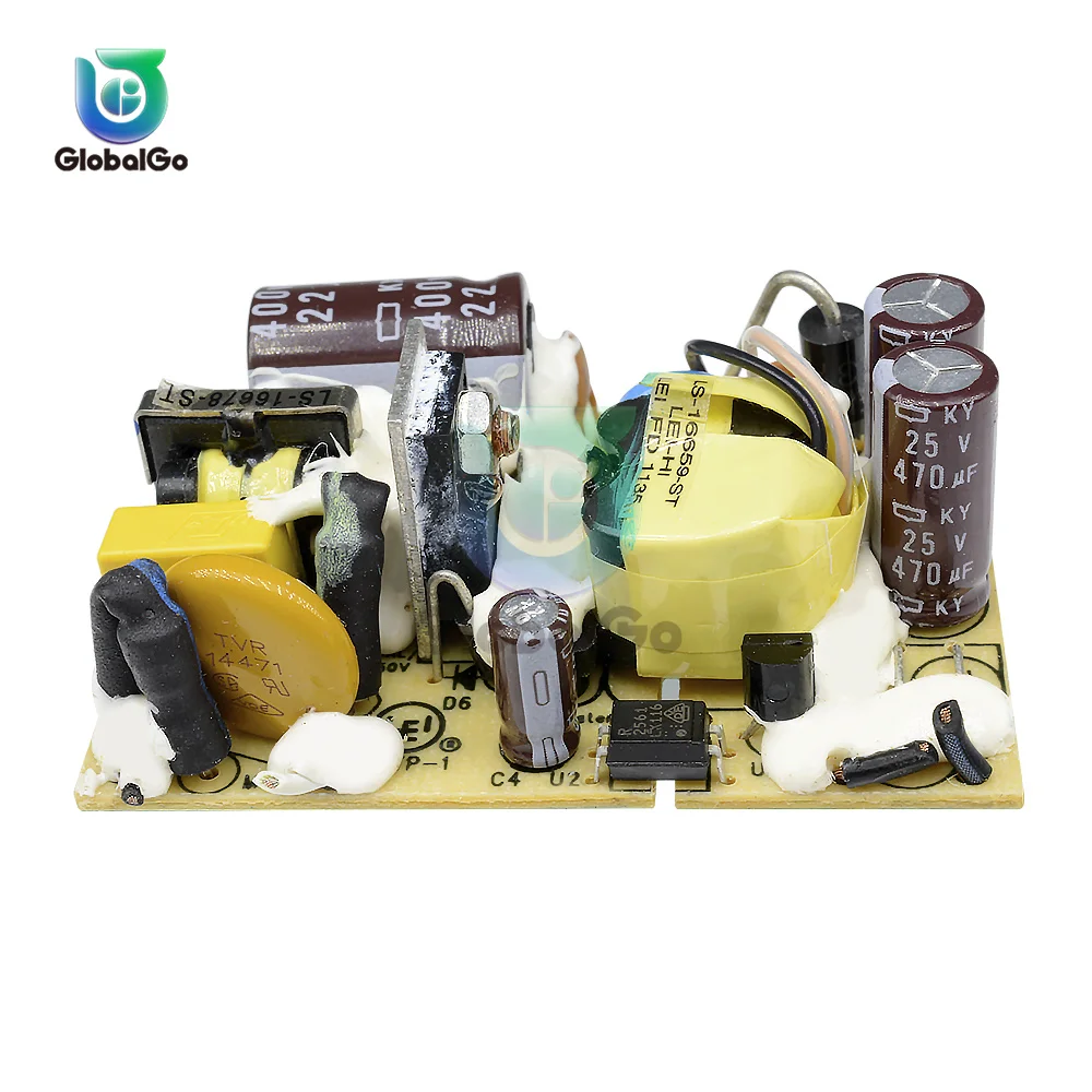 AC-DC100-240V إلى تيار مستمر 5 فولت 2A تحويل التيار الكهربائي وحدة تيار مستمر الجهد المنظم التبديل الدائرة عارية مجلس حماية ماس كهربائى