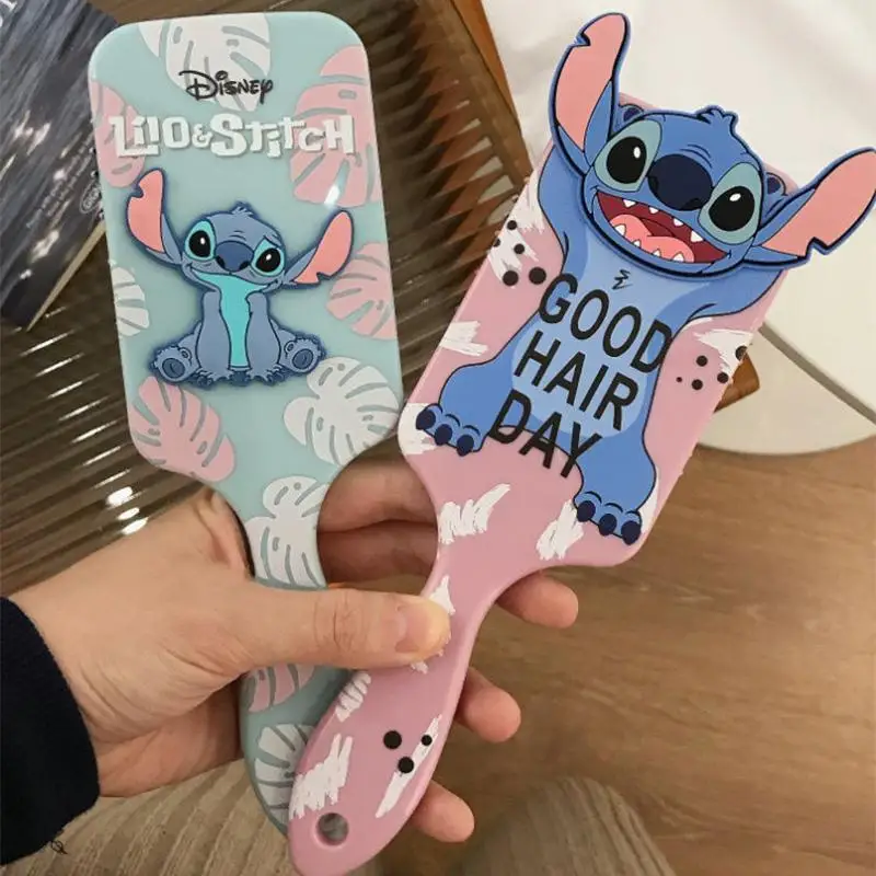 Miniso 5style Anime Lilo Stitch Combs Cartoon Stitch Air Cushion Massage Combs Children Girls Comb Hair Brus birthday gift
