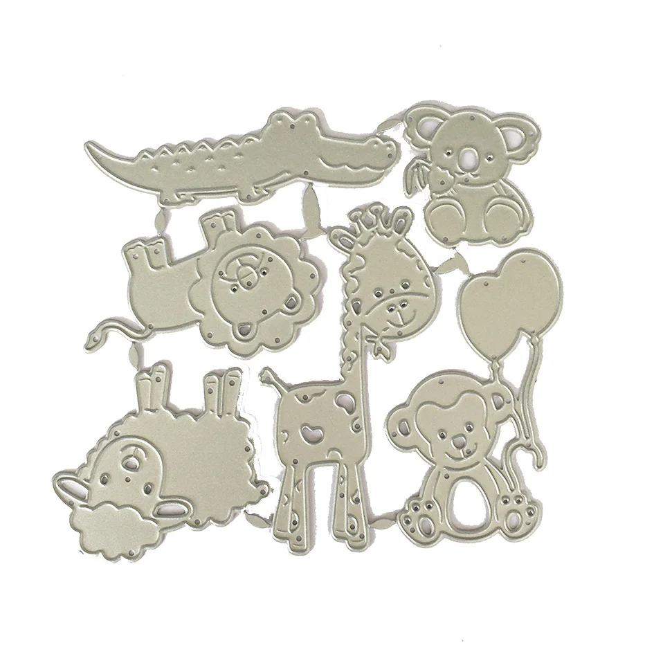 

Zoo animals Metal Cutting Template Gift Tags DIY Handmade Craft Die Photo Album Scrapbooking Die Cut