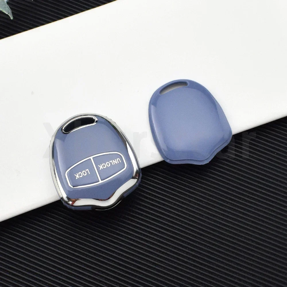 2/3 أزرار حافظة مفاتيح السيارة من البولي يوريثان غطاء السيارة شل فوب حامل لميتسوبيشي تطور لانسر EX غراندز أوتلاندر تريتون باجيرو ASX #3