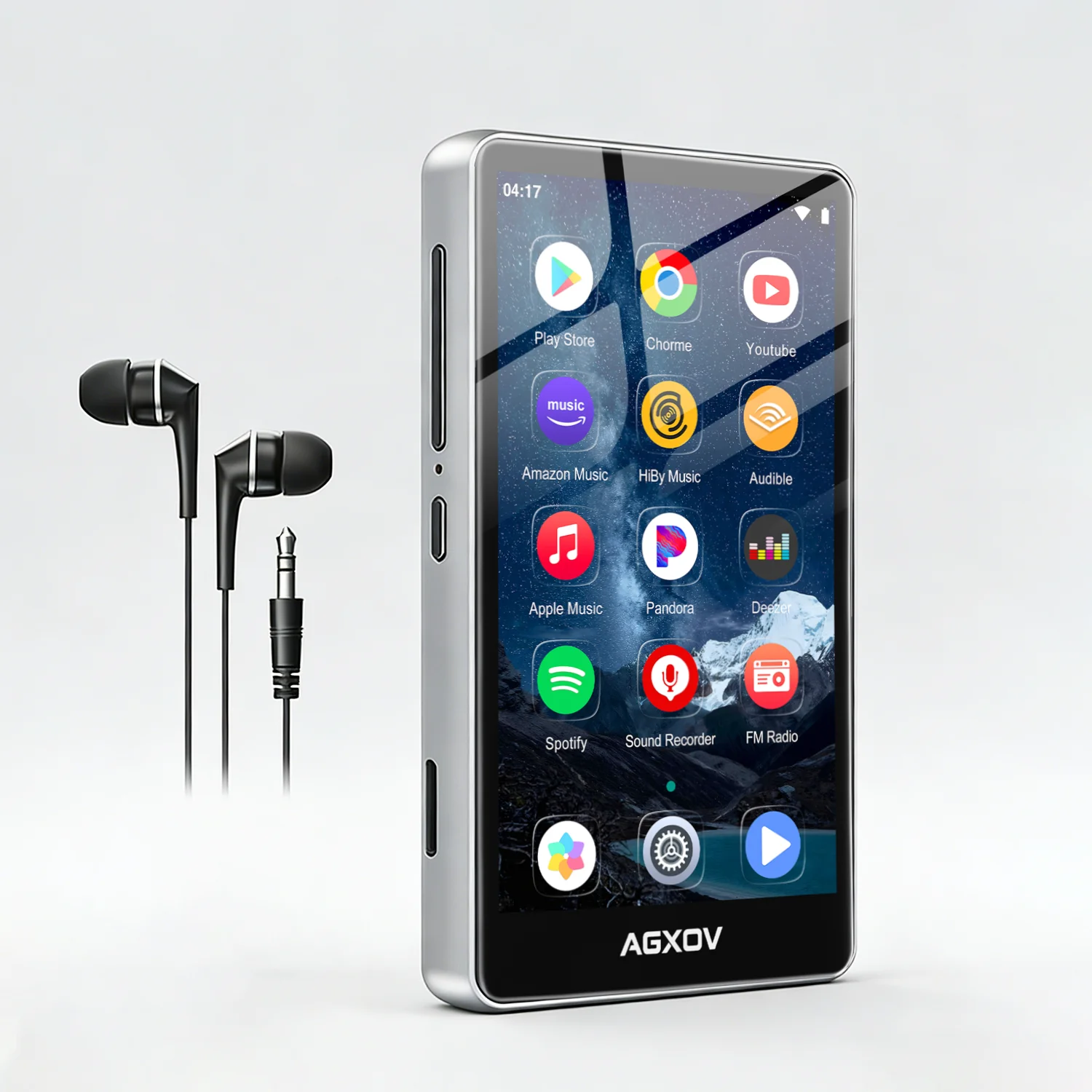 

144 ГБ Черный MP4 Bluetooth Wi-Fi-плеер Hi-Fi Spotify Музыкальное видео Аудиозапись Новые 4,02-дюймовые динамики с сенсорным экраном до 512 ГБ