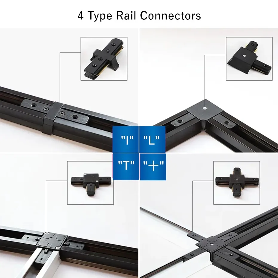 LED Track Light para casa, COB Track Lights, Rail Spotlight, Alumínio da lâmpada, Luminária, Spot Light, 7W, 10W, 12W, 15W