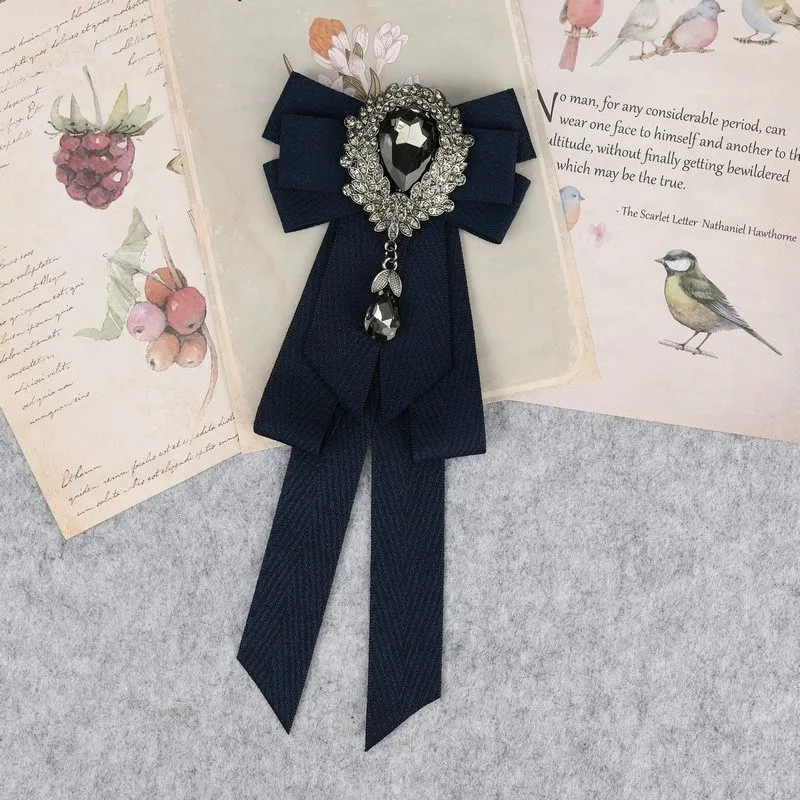 Hand Made Jungen Klassische Bowties Krawatte Band Strass Corsage Bowtie Krawatte Geschenke für Männer Hochzeit Formale Kleid Zubehör – Detail 28