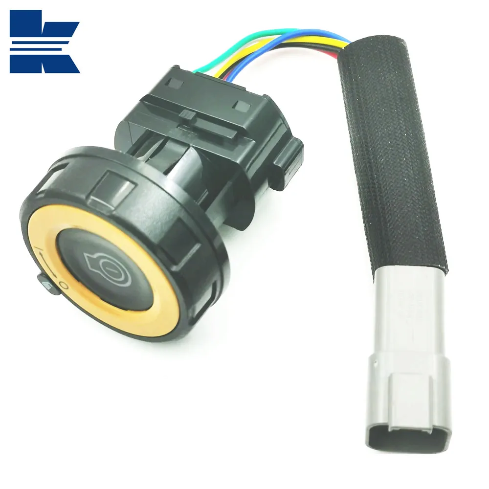 

6Pin Excavator Push Button Starter ignition Switch Assembly For CAT 320GC 323GC 336GC 345GC （ OE: 526-5708 5265708 ）