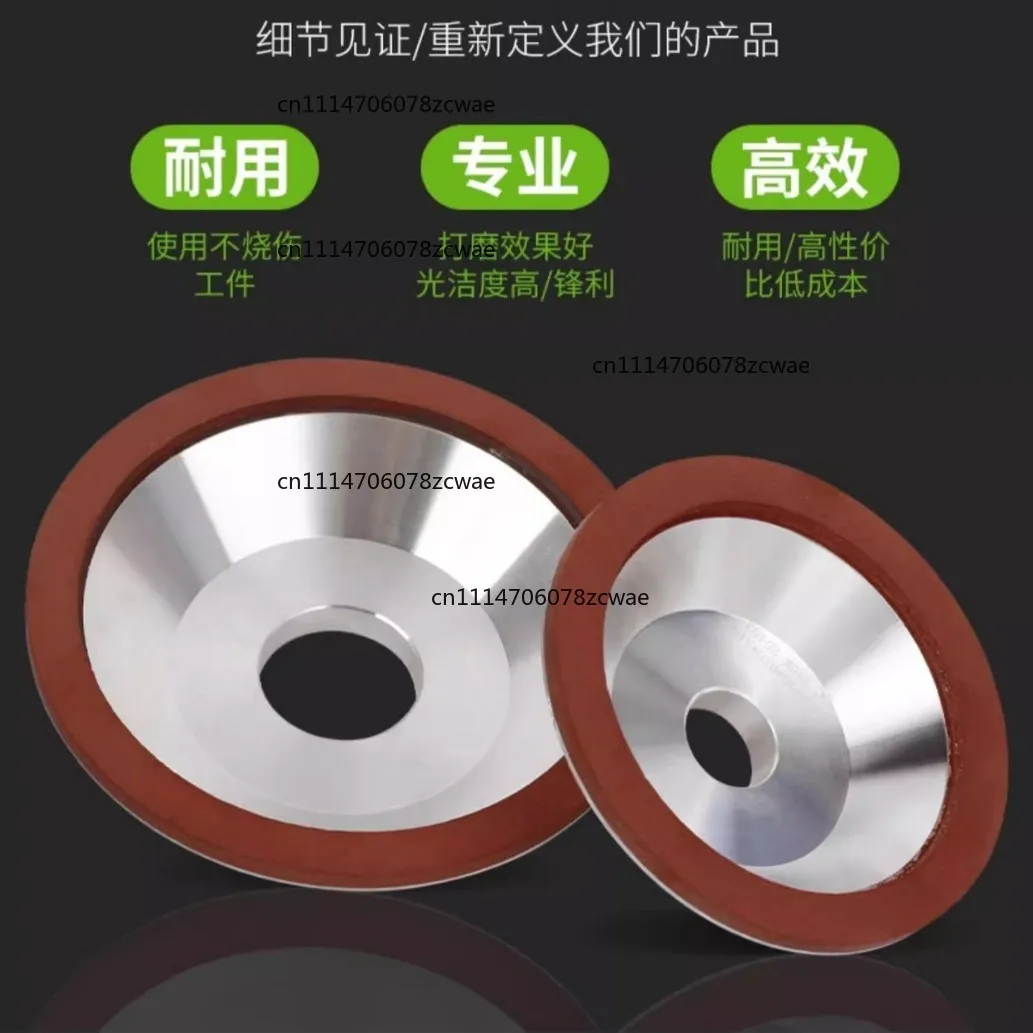 ZOCI-Industrial grade diamond bowl grinding wheel BW1 knife sharpener, flat tungsten steel, resin grinding wheel