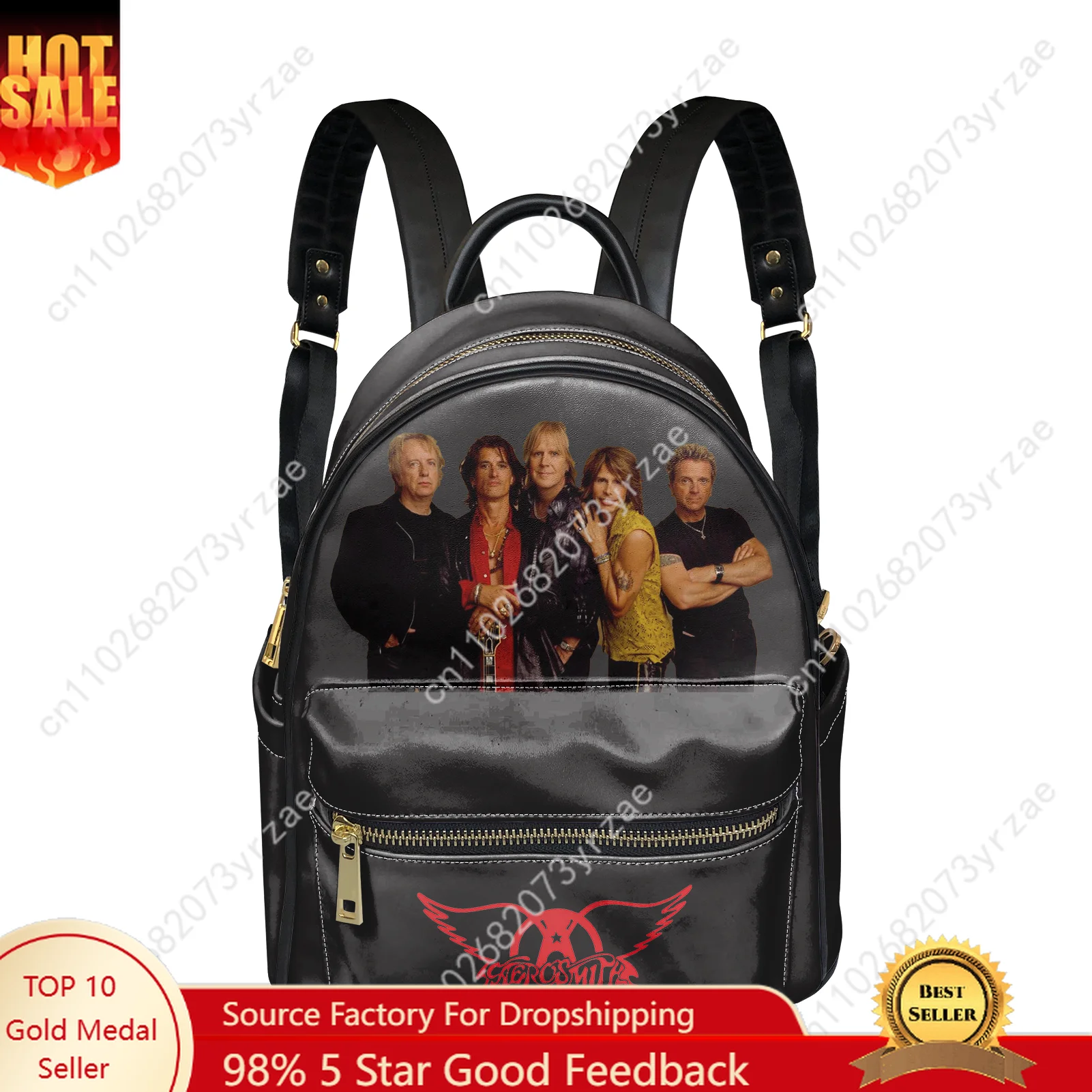 

Aerosmith Backpack Mens Womens Knapsack Personalized Fashion Double Shoulder Bag Business Travel Bookbag Custom Made Daypacks