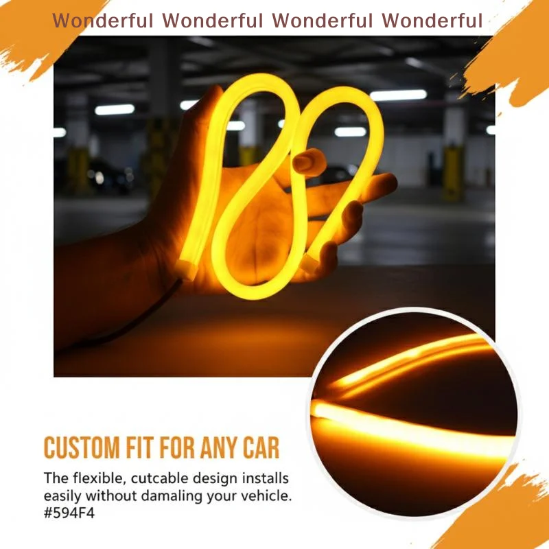

Car Door Warning Light 2pcs LED Flashing Strobe Welcome Lamp for Safe Night Parking Open Door Alert Accessory
