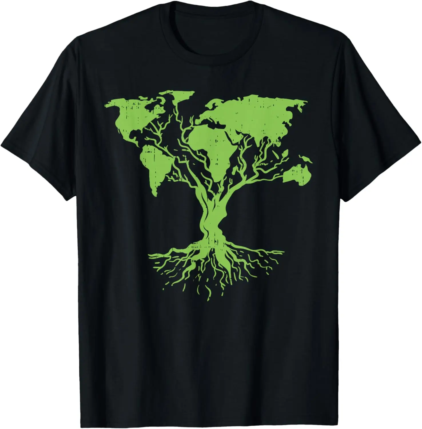 Earth Day Shirt Cute World Map Tree Pro Environment Plant T-Shirt 100% Cotton Trendy Y2K Short-Sleeve Tee – Soft, Quick-Drying, & Moisture-Wicking; Ideal for Sports or Casual Wear; Great Gift for Christmas or Halloween. Environmental.