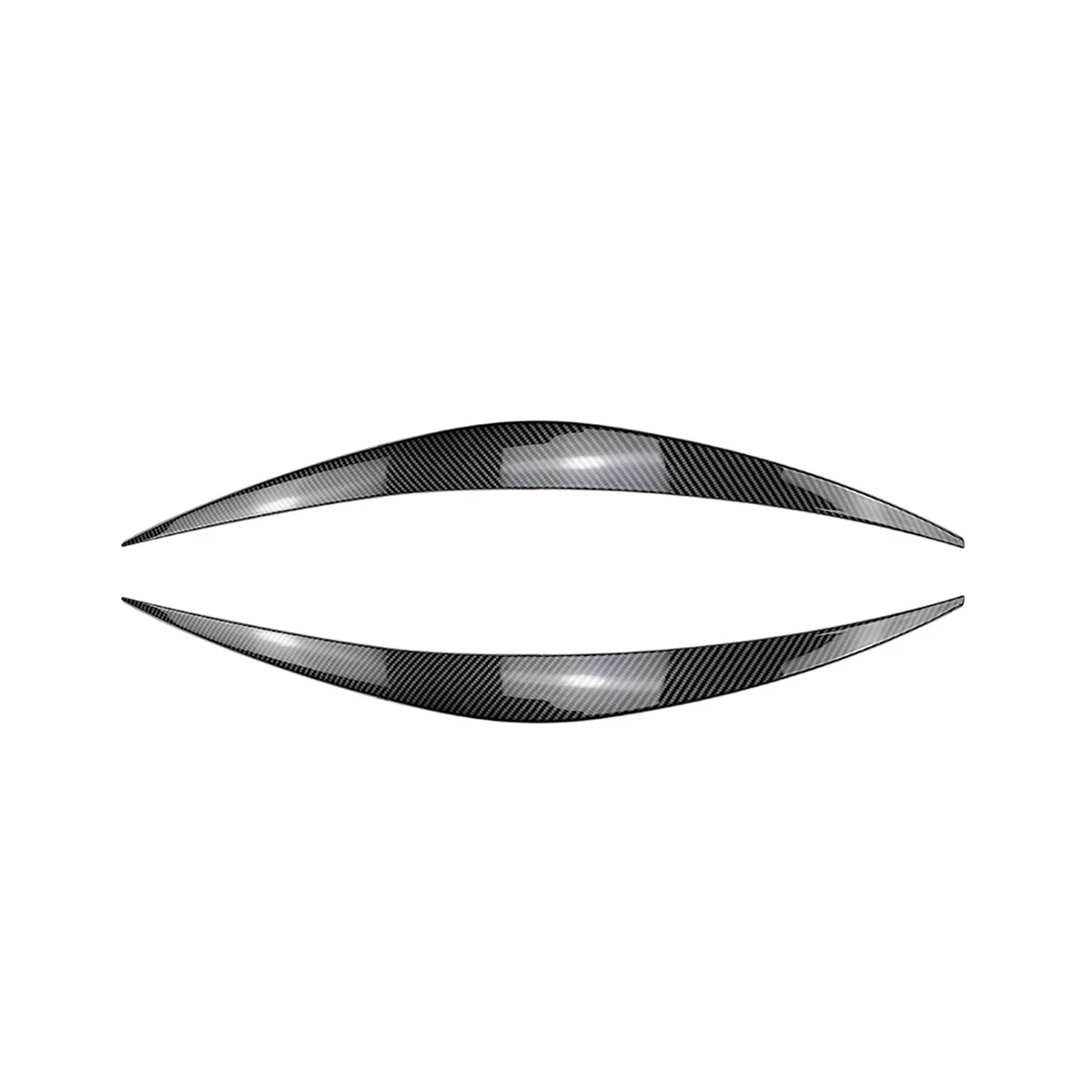 For I30 I30N MK3 2017-2019 Carbon Fiber Front Headlight Cover Garnish Strip Eyebrow Cover Trim Sticker