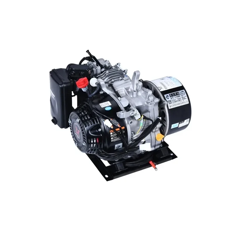 Intelligent Variable Frequency Twin-Turbo Motor Electric Tricycle Four-Wheeler Range Extender Generator 48V60V72V 8KW