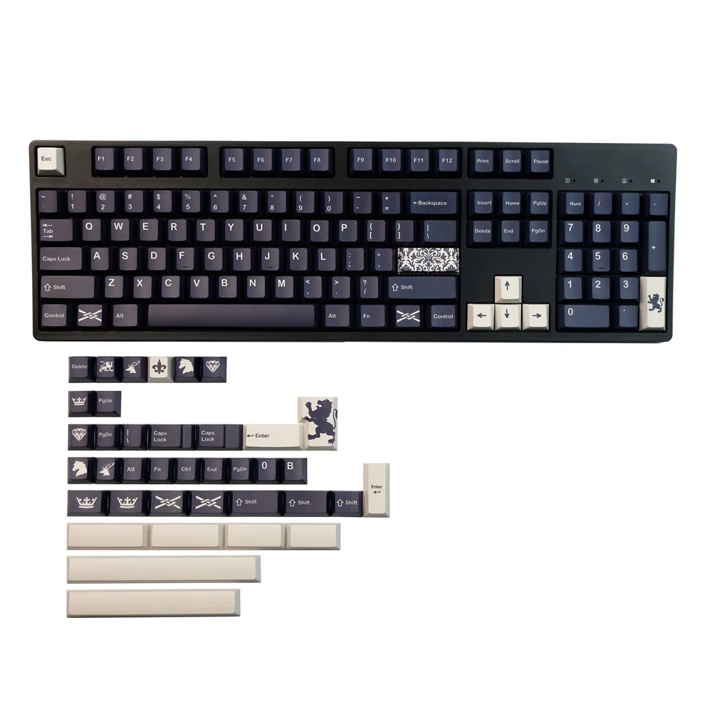 Imagem -06 - Gmk Regal Clone Keycaps 142 Teclas Cereja Perfil Tintura Sublimação Pbt Conjuntos Completos para Gh60 61 64 68 75 87 96 104 108 Teclado