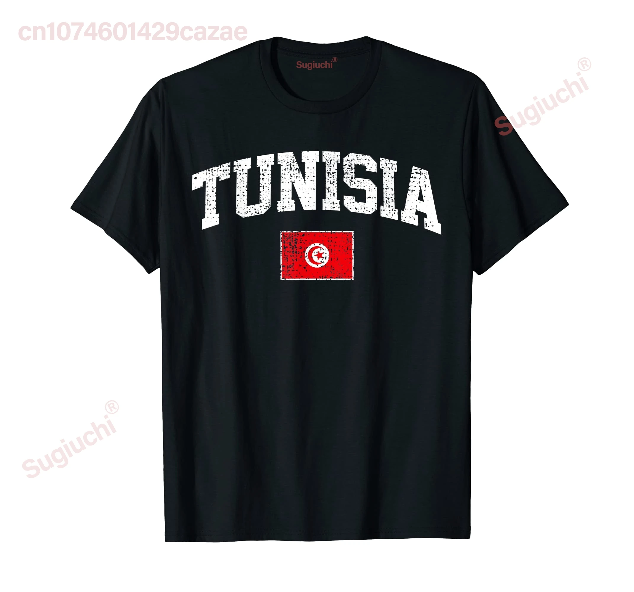 100% Cotton Tunisia Flag Tunisian Africa T-Shirt MEN WOMEN UNISEX T Shirts Size S-6XL