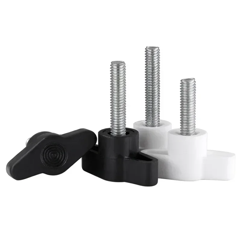 10Pcs 304 Stainless Steel Screws Set Hand Tighten Handle Bolts Z-handle Hand Knob Screw Kit Bakelite Thumb Tighten Screw M4/5/6