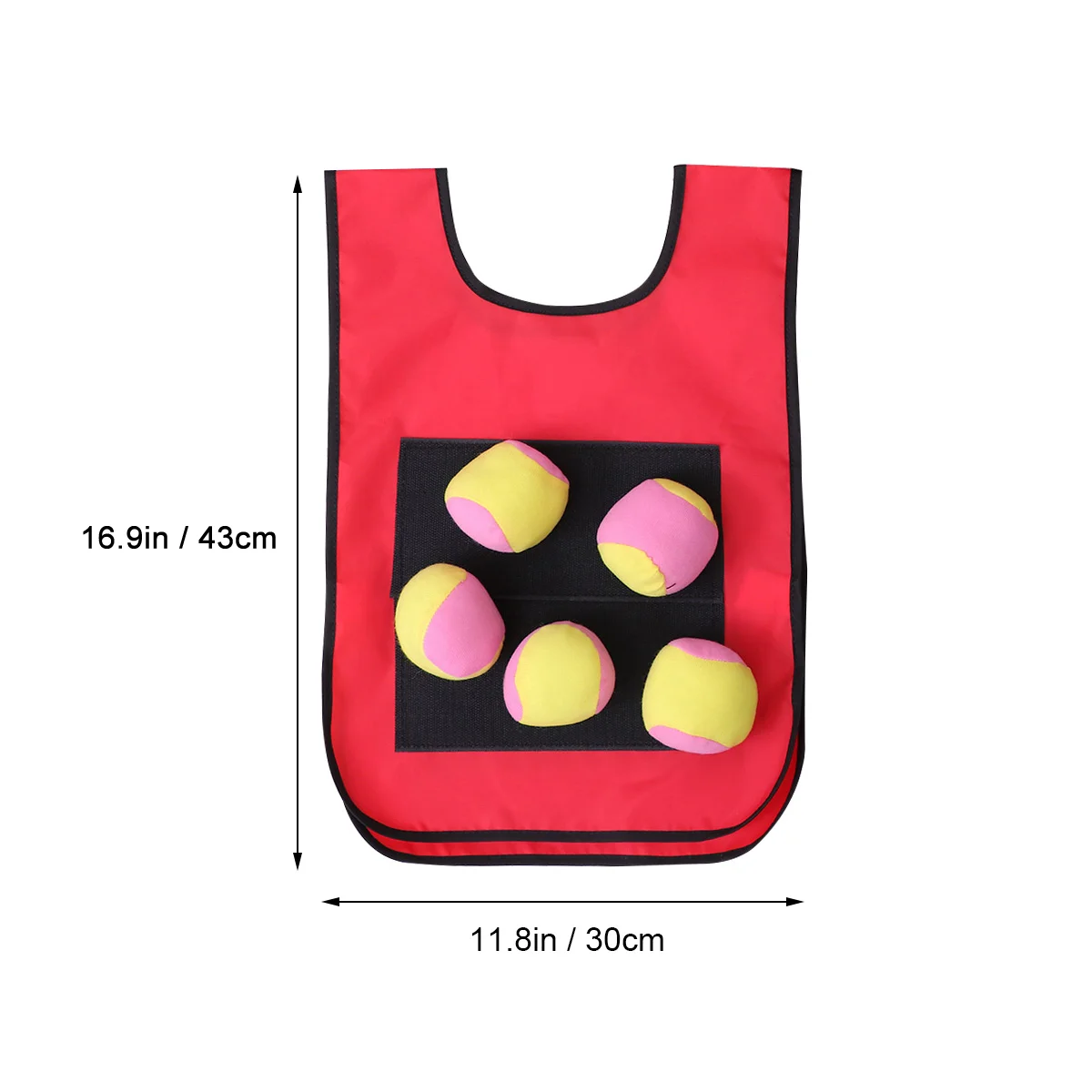 12 pezzi Gilet con palla appiccicosa per bambini Gilet in jersey appiccicoso Puntelli da gioco Gilet con palla appiccicosa per bambini Gilet appiccicoso per palla