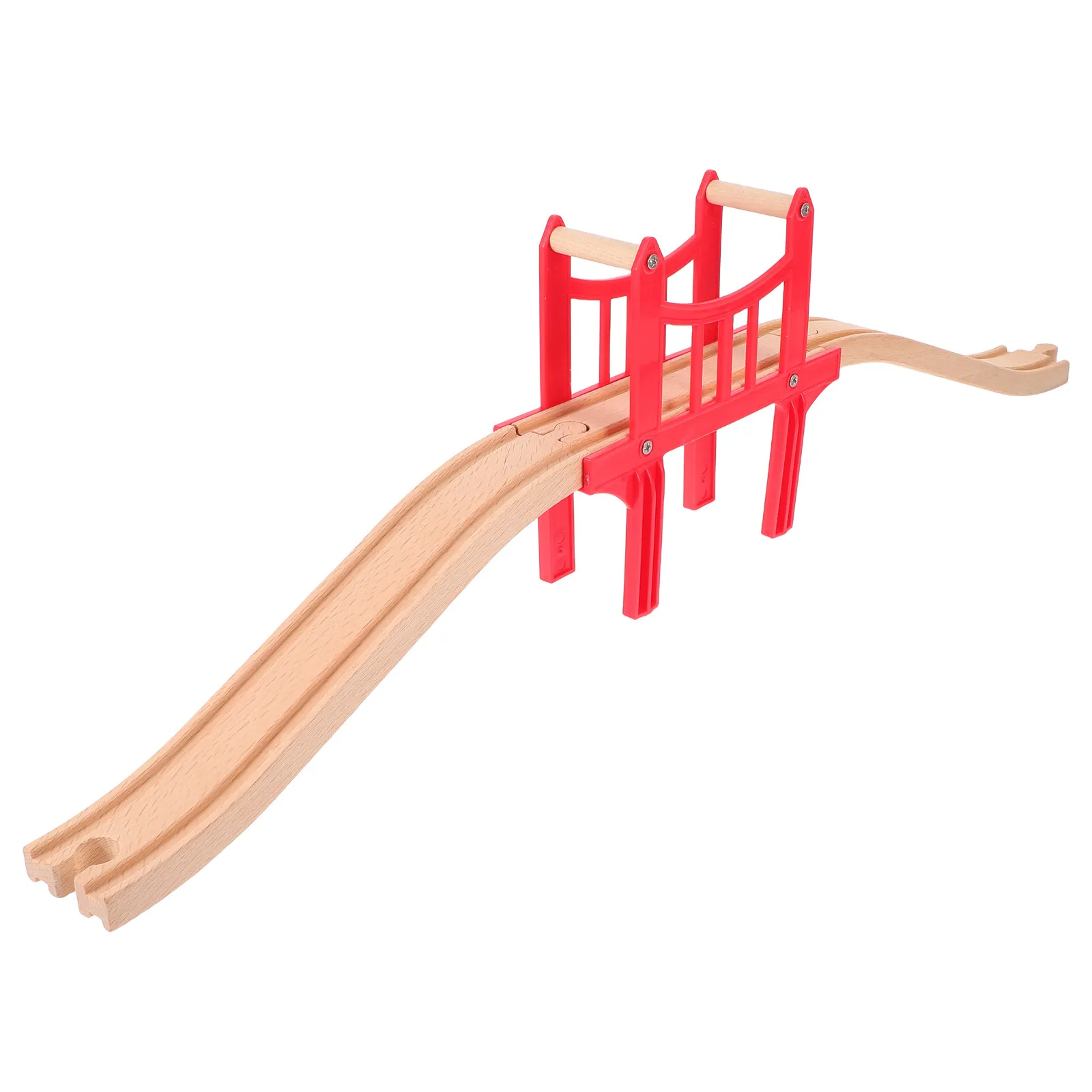 

1Set Wooden Train Track Set with Bridges Connectors Tunnels for Trains Enhances Spatial Imagination Problem Solving